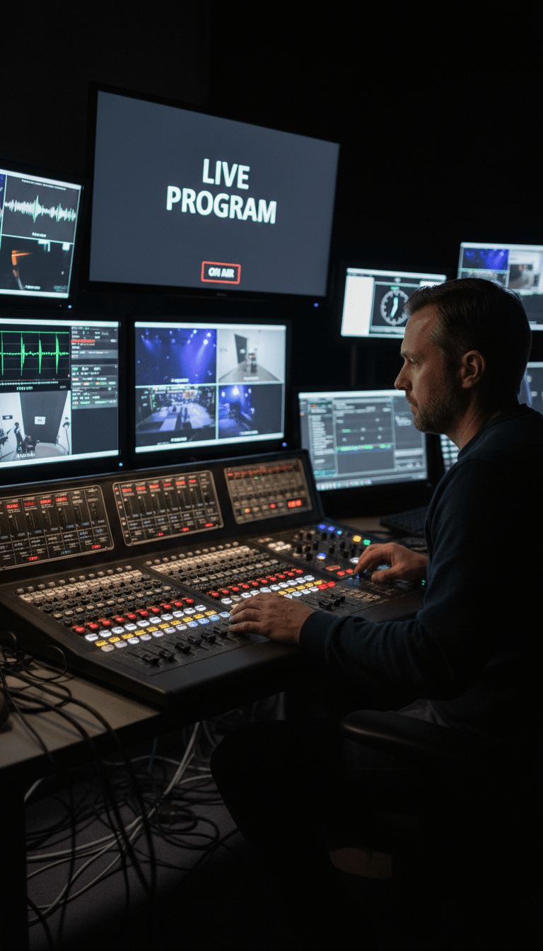 Barco E2 switcher operator