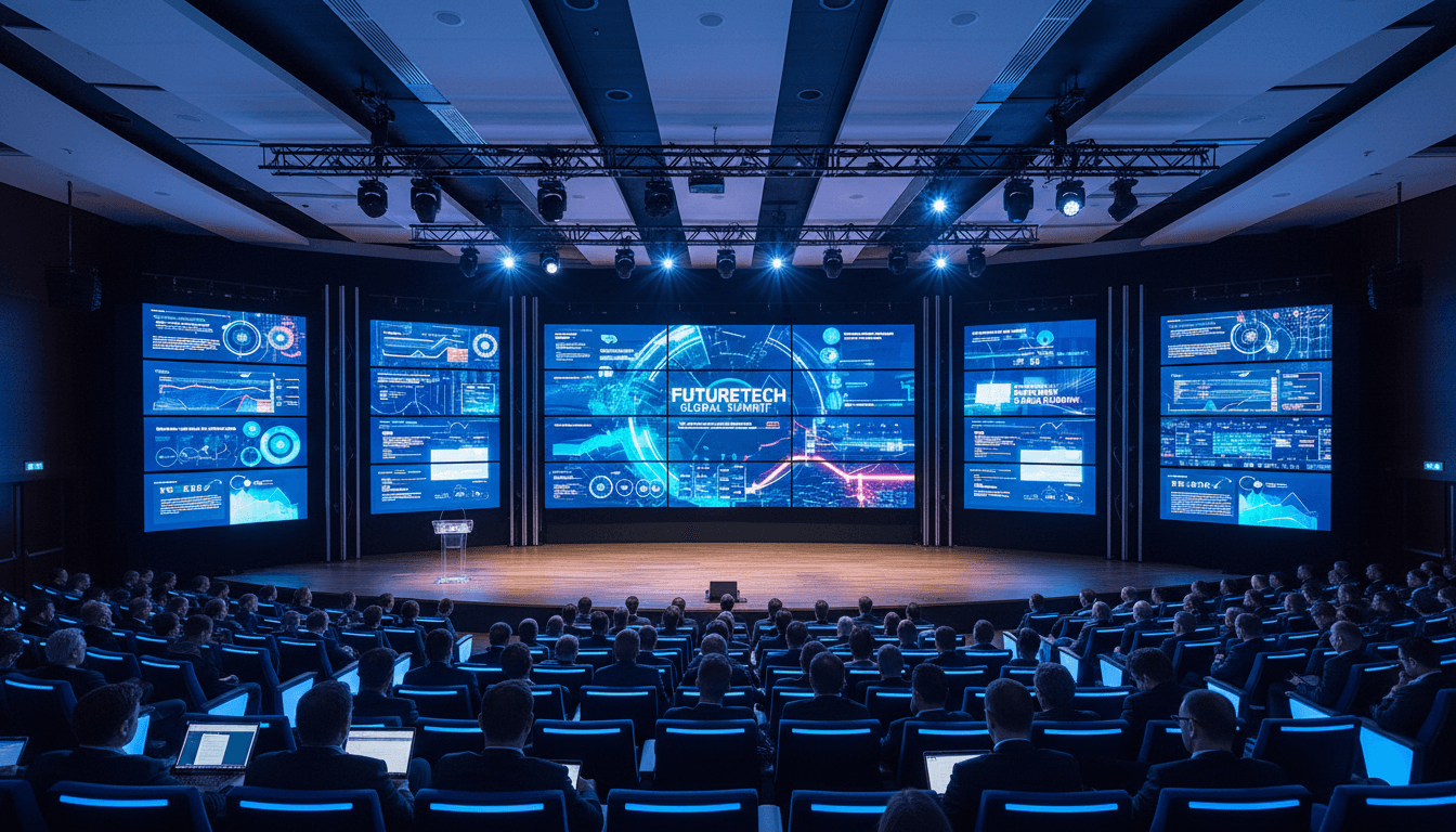 LED wall in use